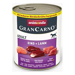 Animonda GranCarno Adult Beef + Lamb: konservai šunims su šviežia jautiena ir ėriena, 800 g — 2 nuotrauka