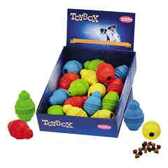 Žaislas šunims guminis skanėstų kamuolys, 16 cm
