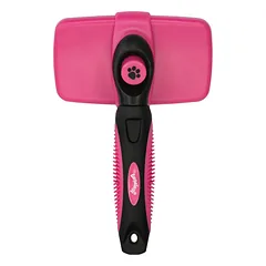 Bugalugs Slicker Brush - šepetys šunims ir katėms, su įtraukiamais dantukais — 2 nuotrauka