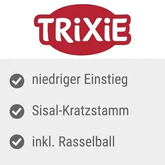 Trixie draskyklė katėms Mica, šviesiai pilka — 4 nuotrauka