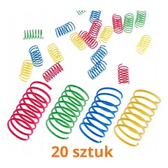 TIAKI šokinėjančios spyruoklės, 20 vnt. rinkinys, žaislas katei