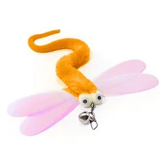 Canadian Cat Company žaislas katėms, kačių meškerės pakabukas Skraidantis kirminas, L 20 x B 15 x H 2 cm - žalia — 2 nuotrauka