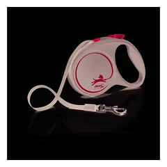 Flexi Black Design juostelinis pavadis, S, iki 15kg 5m, juostelinis, juodos spalvos — 2 nuotrauka