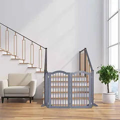 Reguliuojami varteliai augintiniams Relaxdays 10039214.0, 205 × 92 × 30 cm — 2 nuotrauka