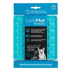 LickiMat Mini Classic Buddy - laižymo kilimėlis mažiems šunims, kryžminis raštas nuotrauka