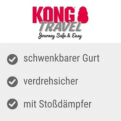 KONG Travel Deluxe sukamasis saugos diržas, L 51,5 - 65 cm — 2 nuotrauka