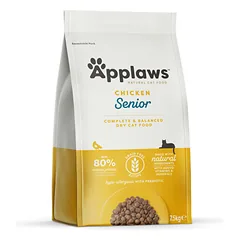 APPLAWS Cat Dry Senior Chicken sausas maistas vyresnio amžiaus katėms su vištiena, 7,5kg