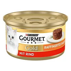 Gourmet Gold Raffiniertes Ragout drėgnas maistas katėms, ekonominė pakuotė 24 x 85 g — 4 nuotrauka