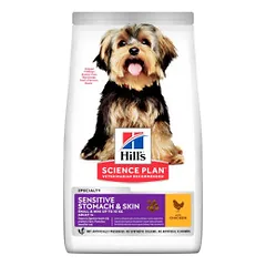 Hill's Science Plan Adult Small & Mini Sensitive Stomach & Skin sausas maistas su vištiena šunims