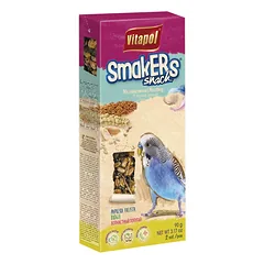 Skanėstas banguotosioms papūgėlėms plunksnavimuisi VITAPOL SMAKERS, (2 vnt), 90g
