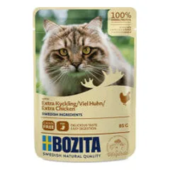 Bozita konservai su vištienos gabaliukais padaže katėms - Pet24