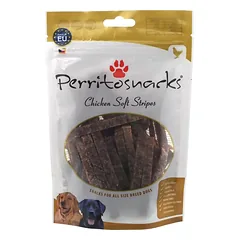 Perrito Chicken Soft stripes skanėstai šunims vištienos juostelės 100g nuotrauka