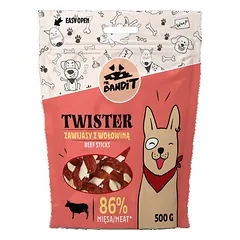 Mr.Bandit Twister jautienos lazdelės, skanėstai šunims 500 g