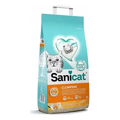 SANICAT Clumping Vainille-Mandarine 8L Bentonito kačių kraikas
