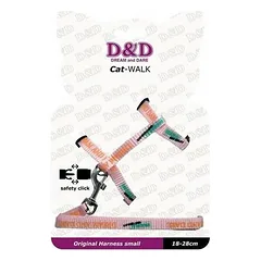 Catwalk harness D&D Cat-WALK/ORIGINAL SMALL pink 18-28cm
