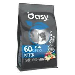 Oasy Grain Free Kitten Fish sausas pašaras su žuvimi kačiukams - Zoobaze