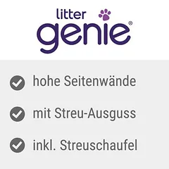 Litter Genie® kačių tualetas - Litter Box, pilka — 2 nuotrauka