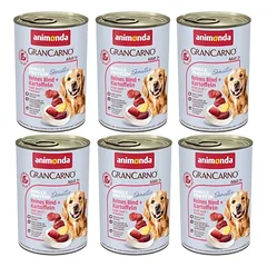 ANIMONDA GranCarno Sensitiv Adult Dog skonis: jautiena, bulvės 6x400g