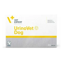 VetExpert Urinovet 400mg maisto papildas šunims šlapimo takų sistemos palaikymui, 30 tablečių