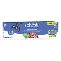 Schesir Complete Nutrition Filet drebučiuose, drėgnas maistas katėms, ekonominė pakuotė 24 x 140 g — 5 nuotrauka