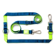 Max & Molly Multi-Leash Matrix Lime Green - reguliuojamas pavadėlis šunims su atspindinčiu siuvimu, 200 cm — 2 nuotrauka