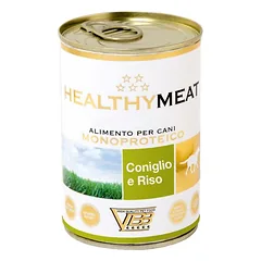 Healthymeat paštetas šunims su triušiena ir ryžiais 6x400g