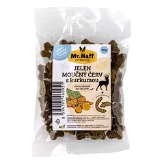 Mr. Haff skanėstas šunims elniena su miltinias kirminais ir ciberžole 80 g