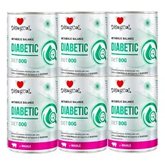 Disugual Veterinary drėgnas šunų maistas DIABETIC Pork (suaugusiems) 6x400g