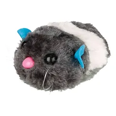 Trixie Animal Wriggle Toy žaislas katėms su garsu, pliušinis, žiurkėnas, 8 cm — 2 nuotrauka