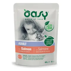 Oasy Adult Salmon guliašas su lašiša suaugusioms katėms