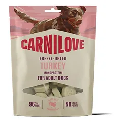 CARNILOVE Dog Freeze Dried Turkey 60 g – liofilizuoti skanėstai su kalakutiena šunims
