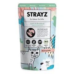 STRAYZ BIO Pouch drėgnas maistas katėms 6 x 85 g — 4 nuotrauka