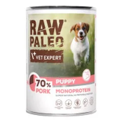 VetExpert Raw Paleo Puppy konservai su kiauliena šuniukams