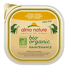 Almo Nature Bio Organic Maintenance paštetas suaugusiems šunims su vištiena, 300 g