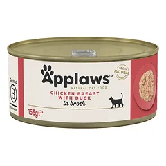 APPLAWS Cat Chicken Breast with Duck šlapias kačių maistas su vištiena ir antiena 156g