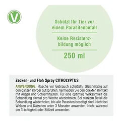 Vetlando Citrolyptus erkių ir blusų purškiklis, 250 ml — 3 nuotrauka