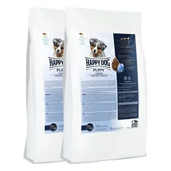 HAPPY DOG Puppy Starter Aviena ir ryžiai – 2x4 kg sausas šuniukų pašaras