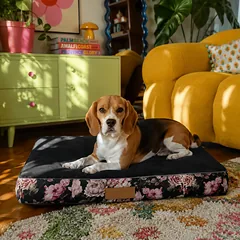 DOGESTE XL šuns čiužinys 90 × 66 cm, su personalizuotu siuvinėjimu, vandeniui atsparus guolis — 2 nuotrauka