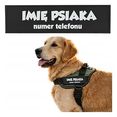 Atšvaitinė etiketė, skirta Julius K9 Mini 11x3 petnešoms – Jūsų tekstas — 2 nuotrauka