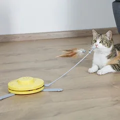 Kerbl Pet žaislas katėms 2-in-1 Catch the TailFeather, 1 vnt. — 4 nuotrauka