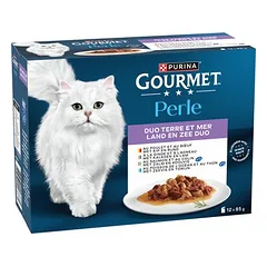 Gourmet Perle mišrus rinkinys, drėgnas maistas katėms 12 x 85 g — 3 nuotrauka