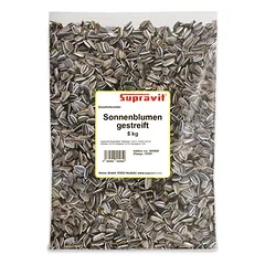 Supravit dryžuotos saulėgrąžos paukščiams, 1kg — 2 nuotrauka