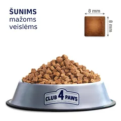 CLUB 4 PAWS Premium visavertis pašaras suaugusiems mažų veislių šunims, 14 kg — 4 nuotrauka