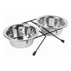 Trixie Dubenėlių kompl., nerūd. plienas-metalas, 2x0.75 l, ø 17 cm-33x8x19 cm
