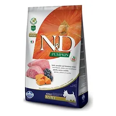 Farmina N&D Pumpkin Grain Free LAMB & BLUEBERRY ADULT MINI 7kg