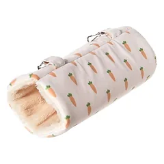 Duvo+ Hängender Tunnel Carrot aus Plüsch weiß