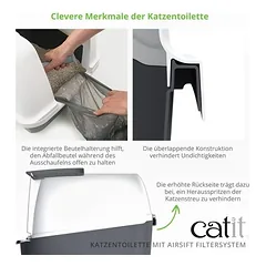 Catit Jumbo kačių tualetas, Priedas: Catit Airsift pakaitiniai filtrai, 2 vnt. — 4 nuotrauka
