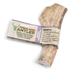 Perpjautas elnio ragas šunims – Split Highland Antler – M dydis 51-80 g