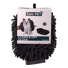Epic Pet Clean&Dry – mikropluošto pirštinė šuns priežiūrai