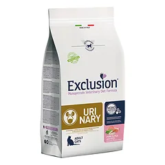 Exclusion Urinary Diet sausas pašaras katėms su kiauliena, žirniais, ryžiais, 1,5kg
